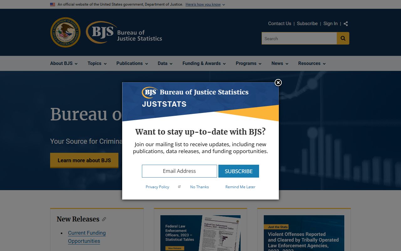 Bureau of Justice Statistics for Travis County jail population context