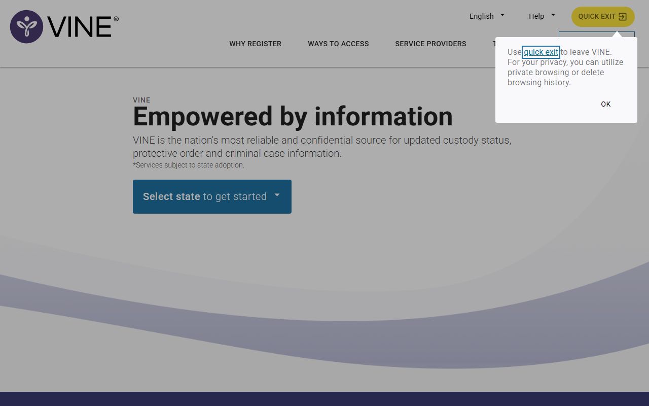VINELink custody notifications for Travis County released inmates